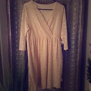 Pink blush maternity dress